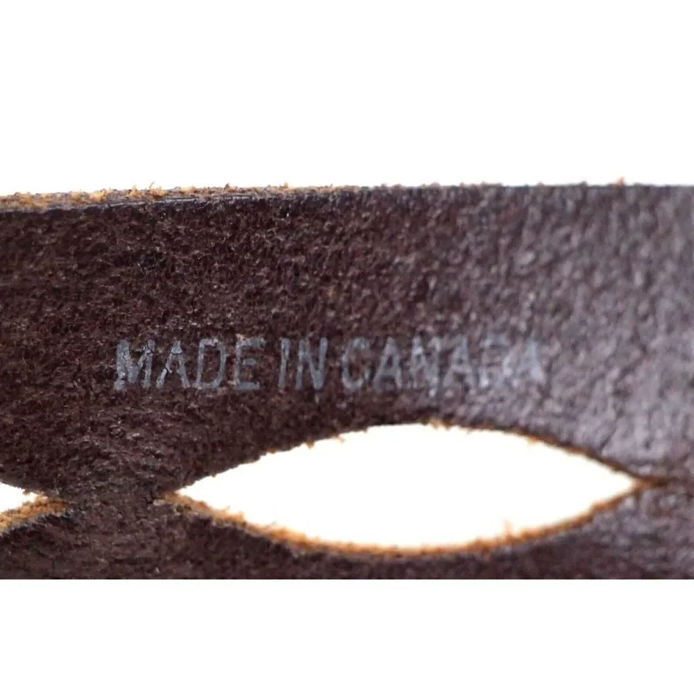 HIPWEAR Canada CUT OUT BROWN GENUINE LEATHER 1.5